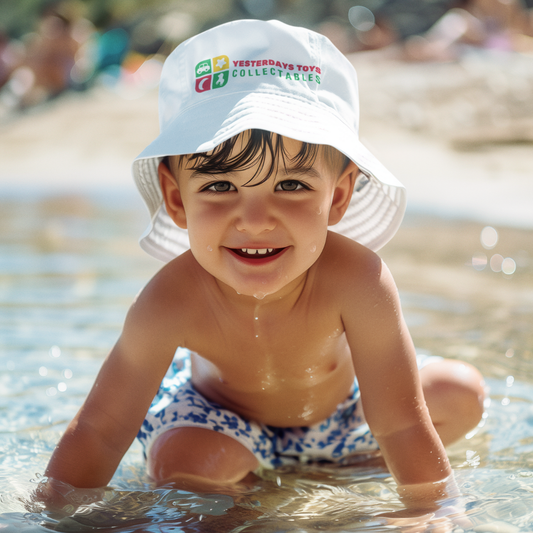 Yesterdays Toys & Collectables Unisex Kids Bucket Hat – White